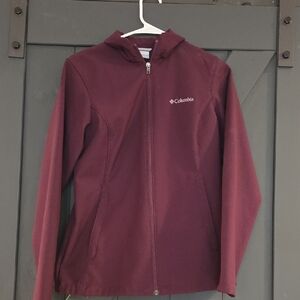 Columbia Burgundy/plum Colored Shell Jacket